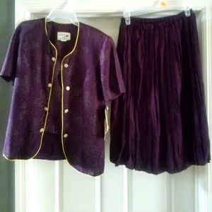 Nwt Lauren Nicole two-piece purple outfit